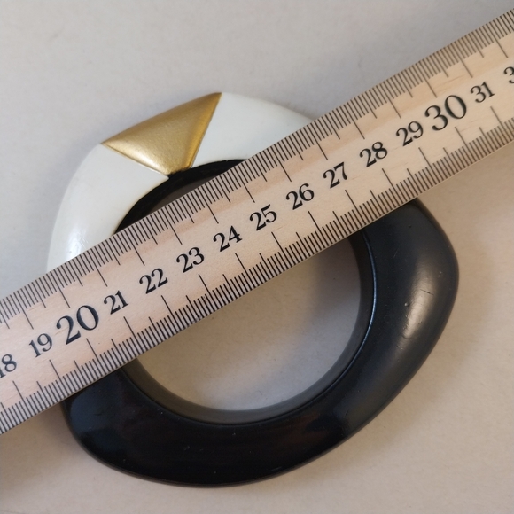 Chic Black, White, and Gold Women's Bracelet - Picture 9 of 11